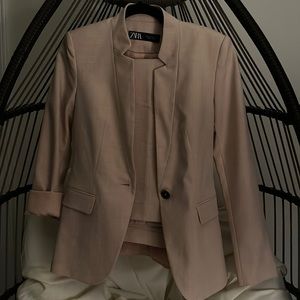 Zara pink suit